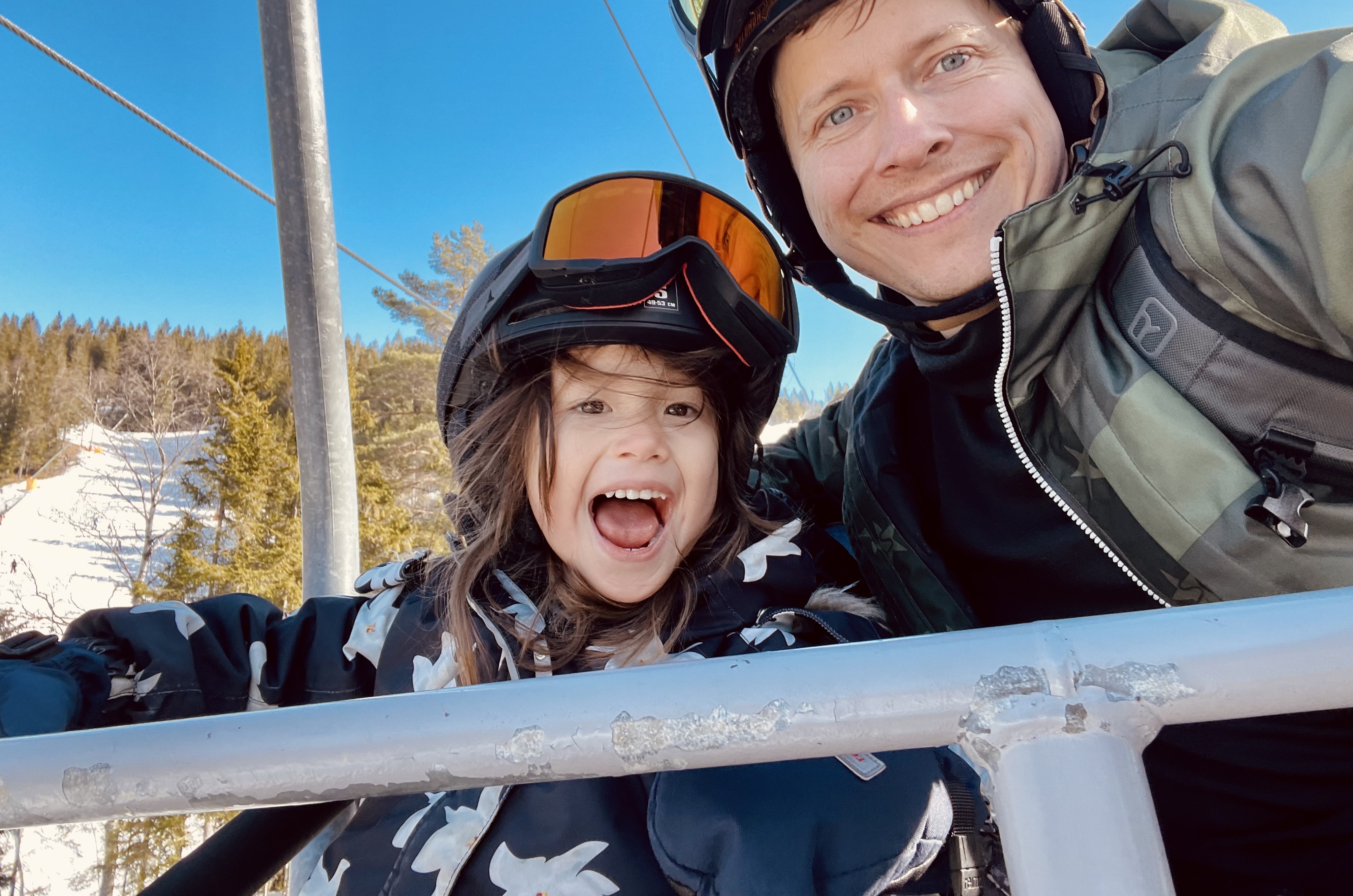 Adeline was skiing at 3 years old already - Adeline Lee Høie